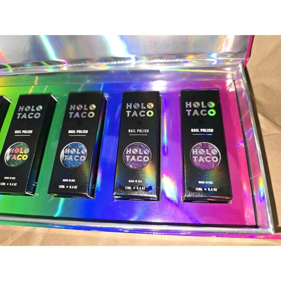 Holo Taco OG Rainbow Collection Complete Set! Boxes & ALL 7 Nail Polishes - Picture 6 of 10